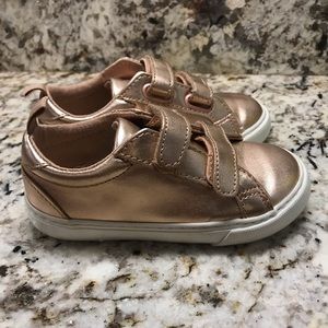 Rose Gold Velcro Slip On